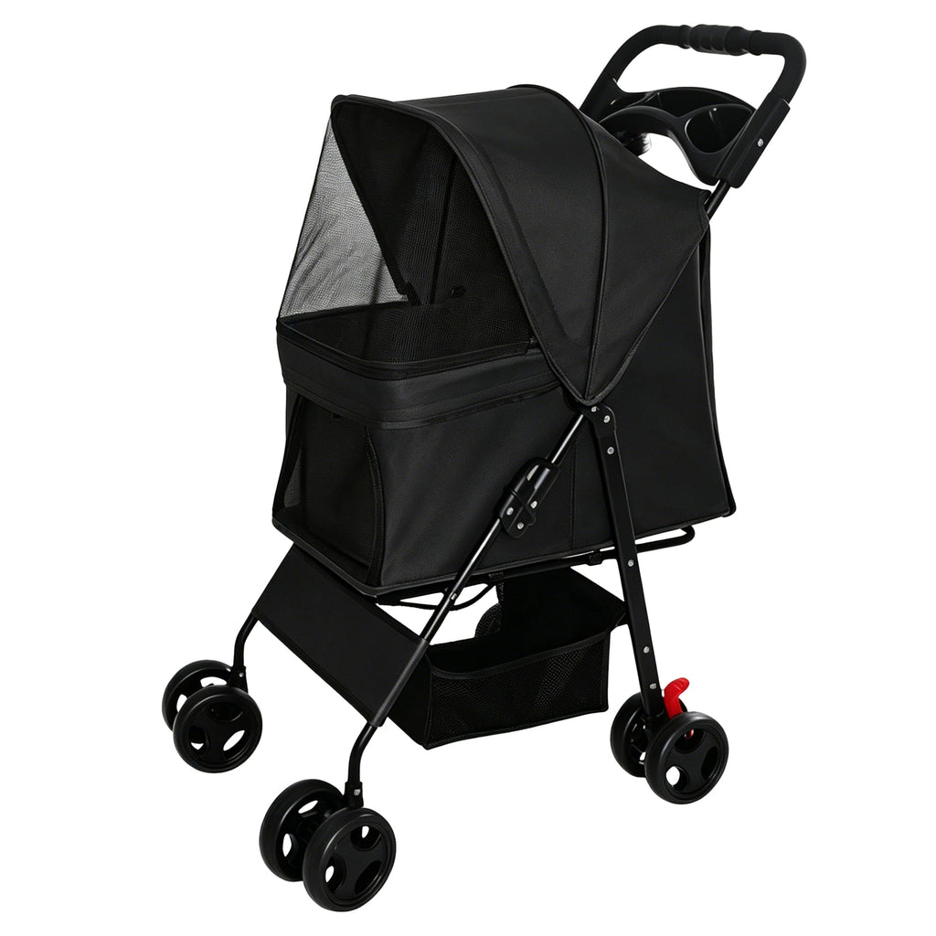 Foldable Pet Stroller for Small Dogs and Cats