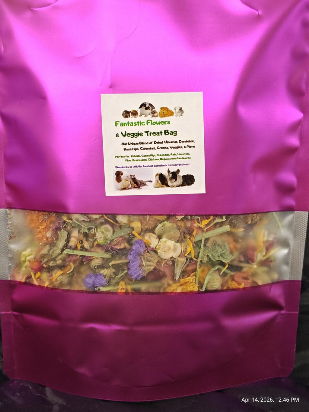Fantastic Flowers & More  Blend for Chinchillas, Guinea Pigs & Rabbits & More