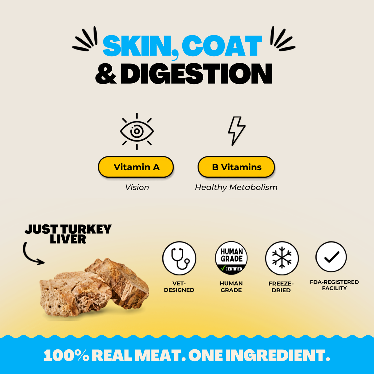 Freeze-Dried Turkey Liver Dog Treats