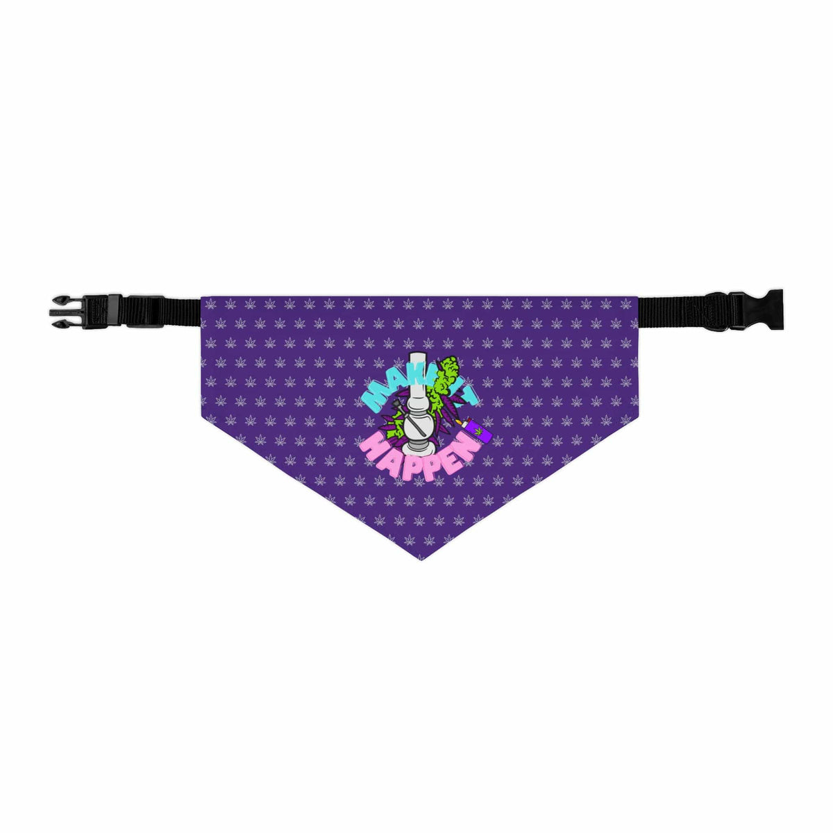 Make It Happen Cannabis Pet Bandana Collar