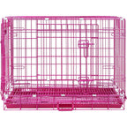 24-42" Pink Wire Dog Crate RED24-42