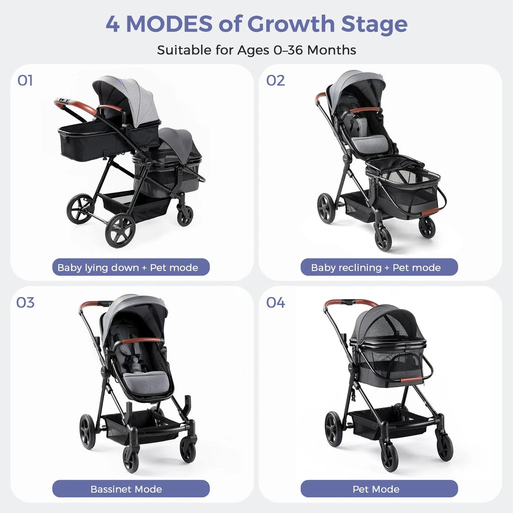 Momfann Wagon Stroller for Baby and Pet