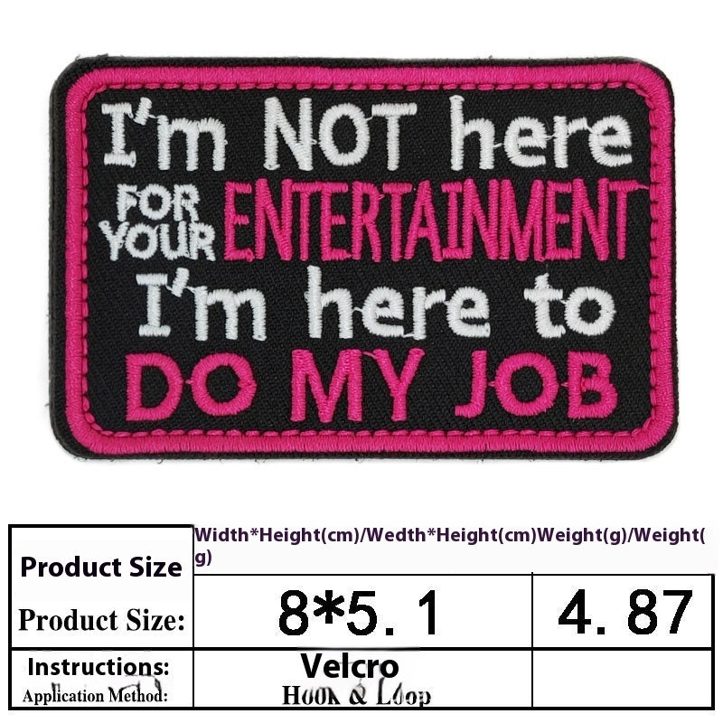 Pet Dog Accessories Embroidered Velcro New Pet Clothing Decorative Sticker Computer Embroidery Chapter