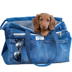 Brooklyn Heritage Upcycled Denim Pet Carrier – Indigo