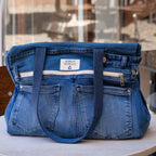 Brooklyn Heritage Upcycled Denim Pet Carrier – Indigo