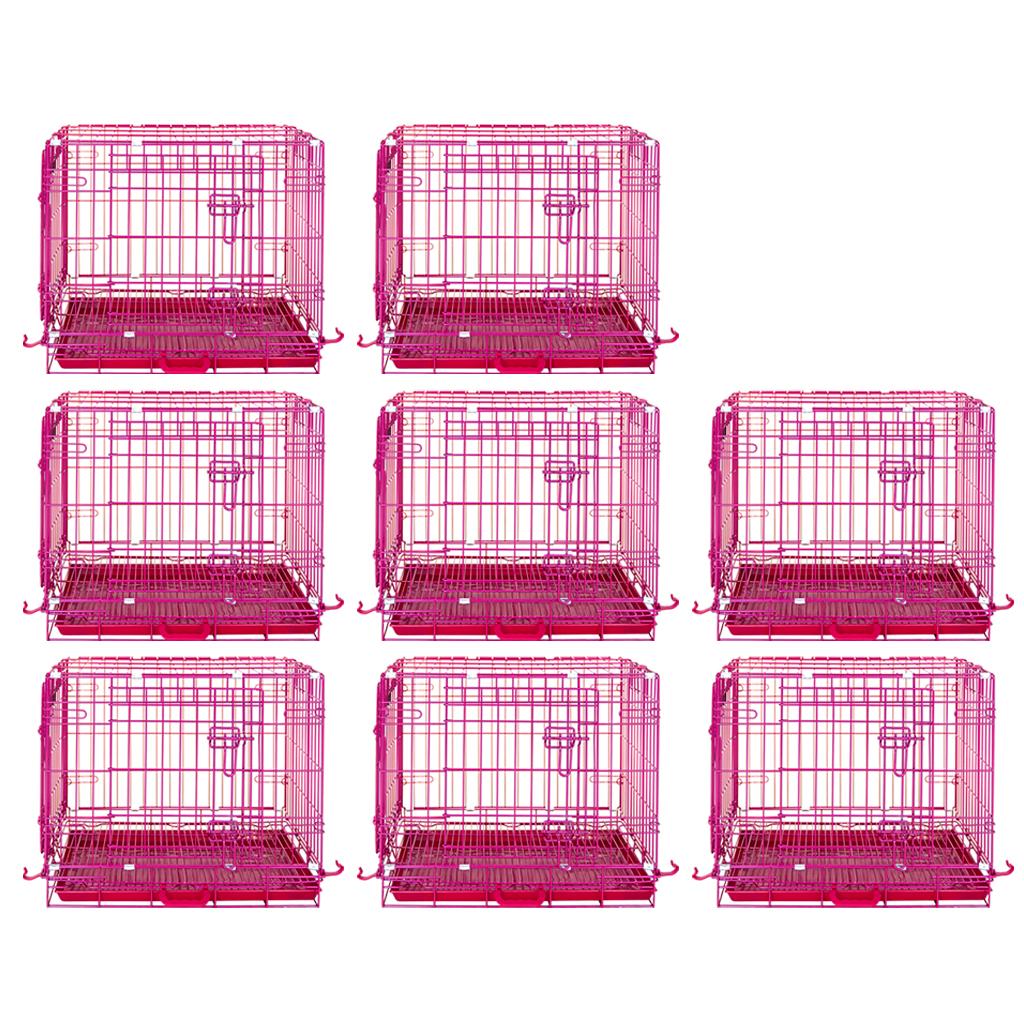 24-42" Pink Wire Dog Crate RED24-42
