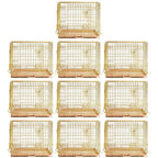 24-42" Copper Gold Wire Dog Crate GLD24/30/36/42