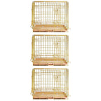 24-42" Copper Gold Wire Dog Crate GLD24/30/36/42