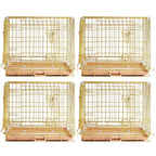 24-42" Copper Gold Wire Dog Crate GLD24/30/36/42
