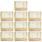 24-42" Copper Gold Wire Dog Crate GLD24/30/36/42