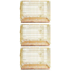 24-42" Copper Gold Wire Dog Crate GLD24/30/36/42