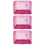 24-42" Pink Wire Dog Crate RED24-42