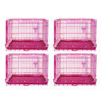 24-42" Pink Wire Dog Crate RED24-42