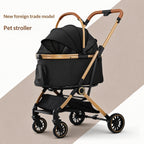 One-touch Folding Detachable Pet Stroller