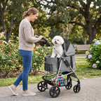 3-in-1 Foldable Pet Stroller for Small to Medium Dogs