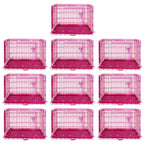 24-42" Pink Wire Dog Crate RED24-42