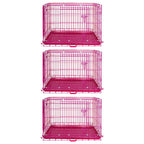 24-42" Pink Wire Dog Crate RED24-42
