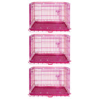 24-42" Pink Wire Dog Crate RED24-42