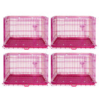 24-42" Pink Wire Dog Crate RED24-42