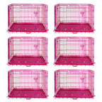24-42" Pink Wire Dog Crate RED24-42