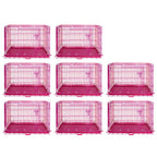 24-42" Pink Wire Dog Crate RED24-42