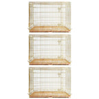 24-42" Copper Gold Wire Dog Crate GLD24/30/36/42