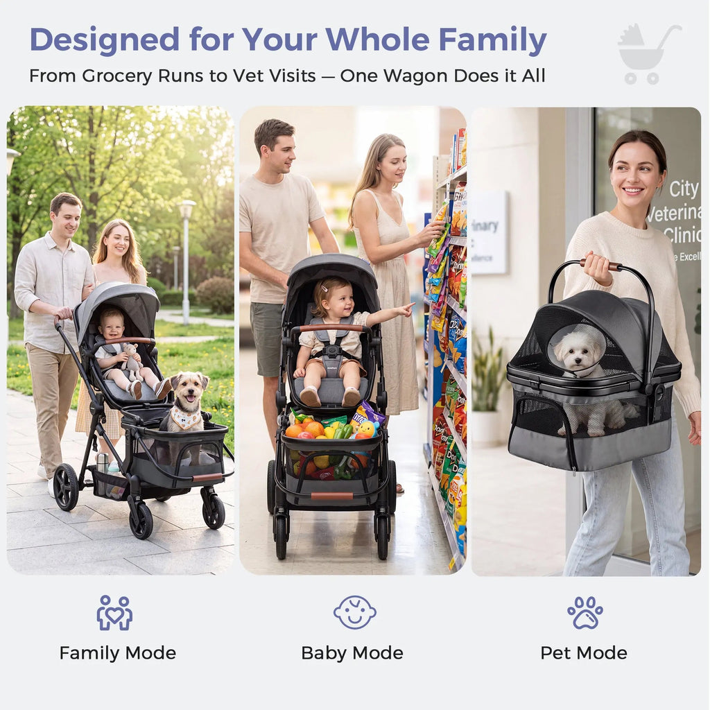 Momfann Wagon Stroller for Baby and Pet