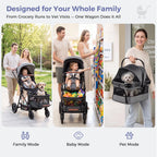 Momfann Wagon Stroller for Baby and Pet