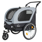2-in-1 Bike Trailer & Pet Stroller for Dogs up to 110lbs