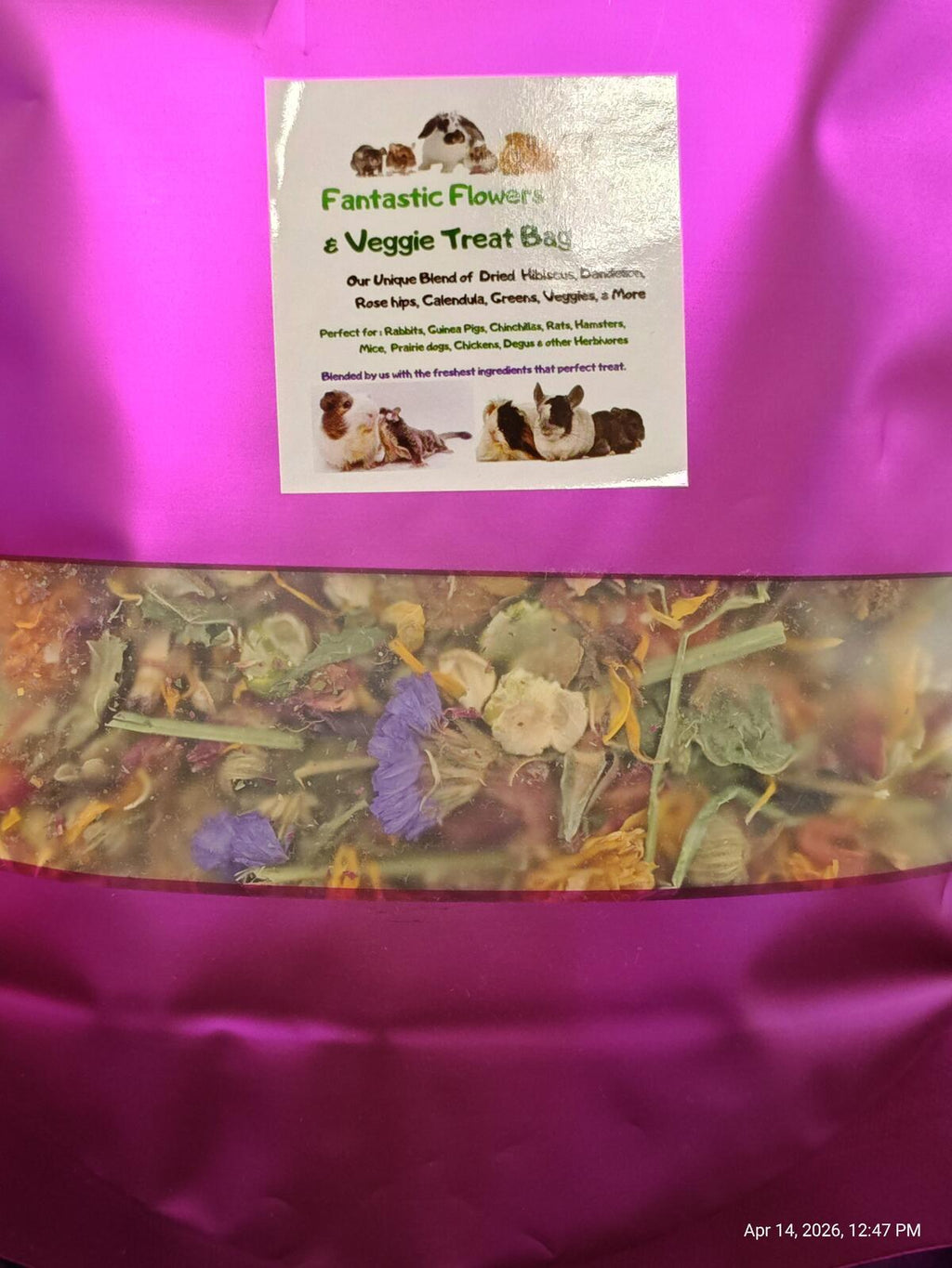 Fantastic Flowers & More  Blend for Chinchillas, Guinea Pigs & Rabbits & More