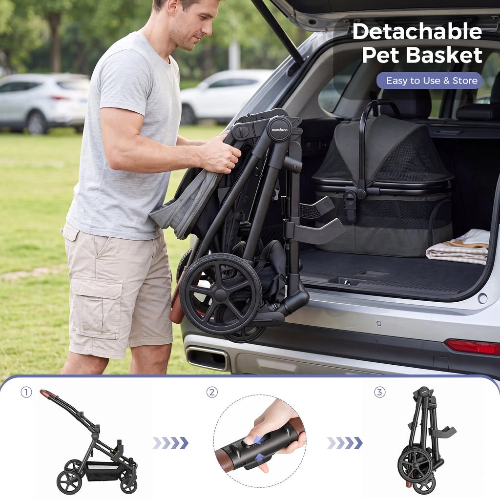 Momfann Wagon Stroller for Baby and Pet