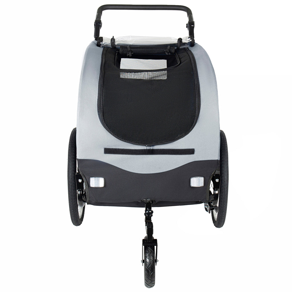 2-in-1 Bike Trailer & Pet Stroller for Dogs up to 110lbs