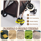 Double Pet Stroller for Dogs and Cats