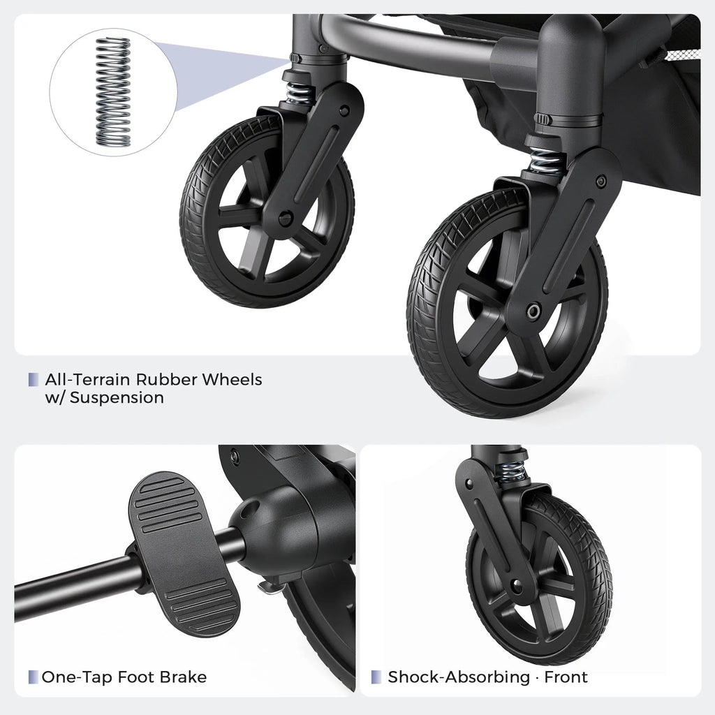 Momfann Wagon Stroller for Baby and Pet