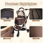 Pet Stroller for Dogs and Cats