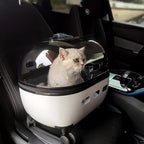 New Transparent Capsule Pet Travel Trolley Carriers Bag Stroller for 10kg Puppies Dogs Cat with Wheel