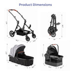Momfann Wagon Stroller for Baby and Pet