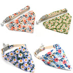 Pet Bandana Pet Collar Daisy Small Floral Sunflower Triangle Scarf for Cats and Dogs