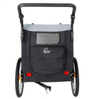 2-in-1 Bike Trailer & Pet Stroller for Dogs up to 110lbs