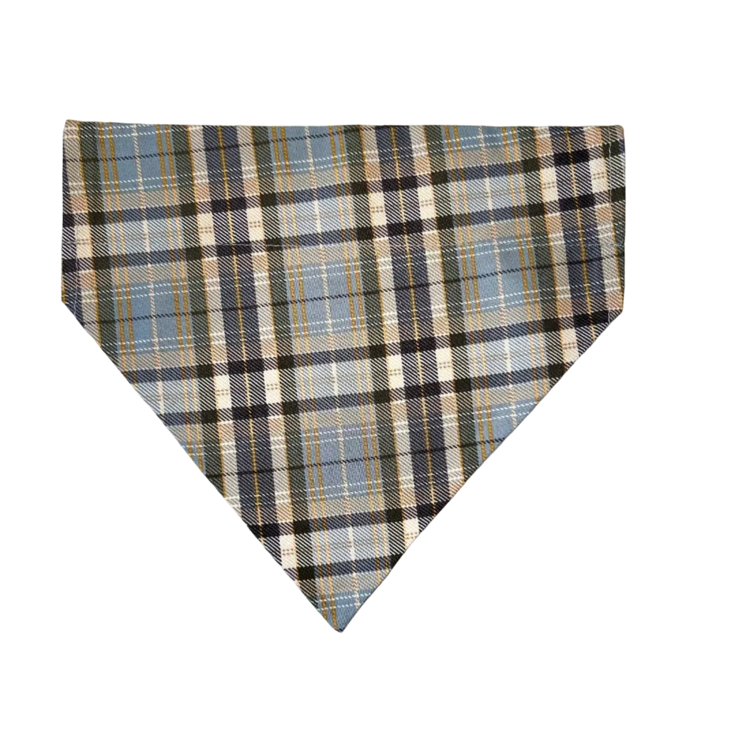 Personalized Dog Bandanas - Plaid Theme Designs