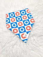 Red, White & Bloom Dog Bandana