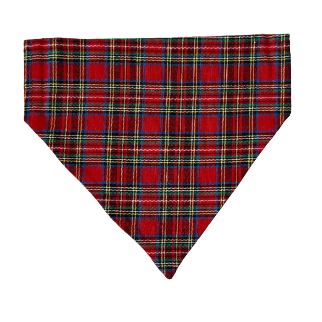 Personalized Dog Bandanas - Plaid Theme Designs