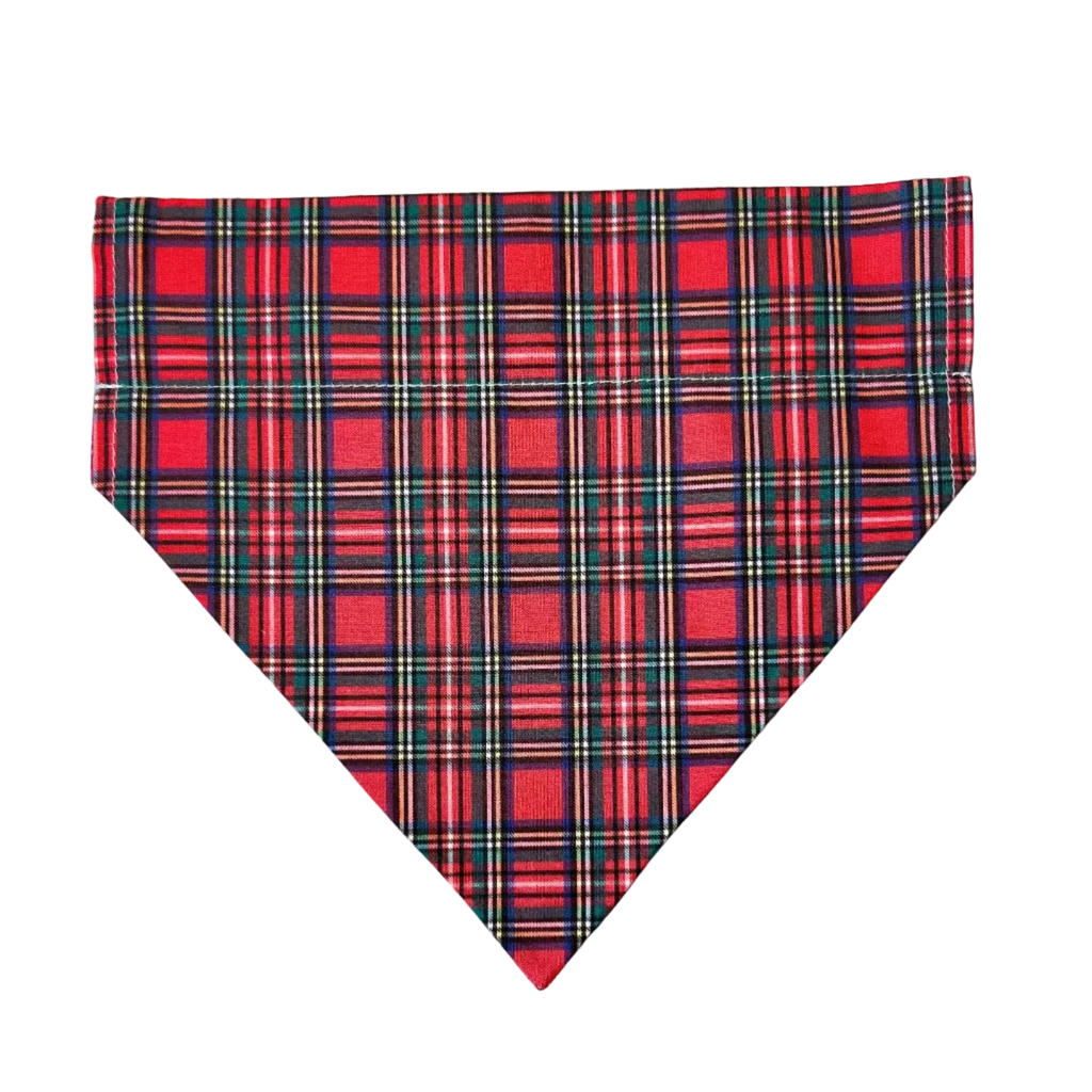 Personalized Dog Bandanas - Plaid Theme Designs