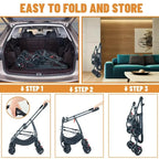 3-in-1 Pet Dog Stroller Dog Wagon with Removable Carrier Cat Stroller for Medium Dogs Up to 55lbs  dog carrier dog backpack