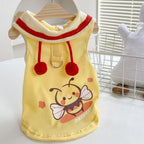 Cute Bee Clothes For Dog Summer Pink Yellow Luxury Pet Harness Vest Apparel For Puppies Small Medium Size Designer Chihuahua Pug