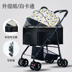 3-in-1 Pet Dog Stroller Dog Wagon with Removable Carrier Cat Stroller for Medium Dogs Up to 55lbs  dog carrier dog backpack