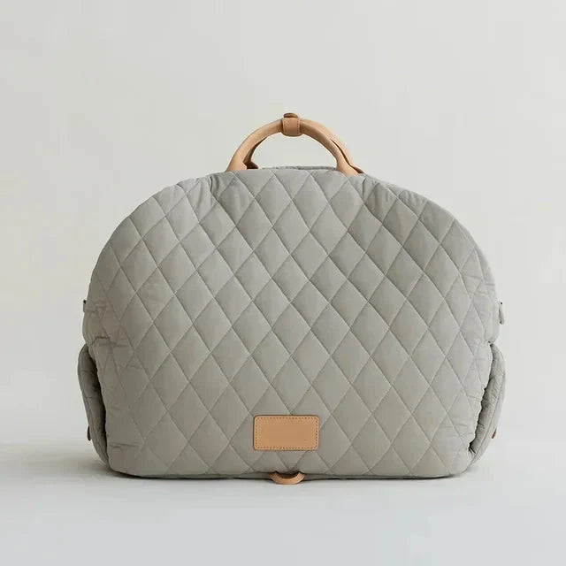 The Verona Luxe Carrier - Quilted Designer Pet Tote-