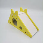 Assembled Hamster Slide Toy Guinea Pig Golden Bear Wooden Colorful Hamster House Small Pets Cage Toys Hamster Accessories