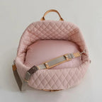 The Verona Luxe Carrier - Quilted Designer Pet Tote-