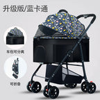 3-in-1 Pet Dog Stroller Dog Wagon with Removable Carrier Cat Stroller for Medium Dogs Up to 55lbs  dog carrier dog backpack